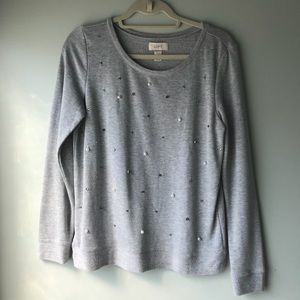 LOFT Sweater with Jewel Details